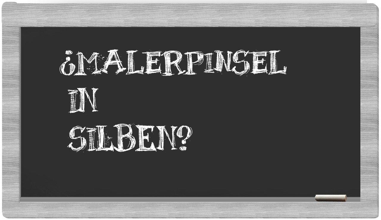 Malerpinsel in syllables