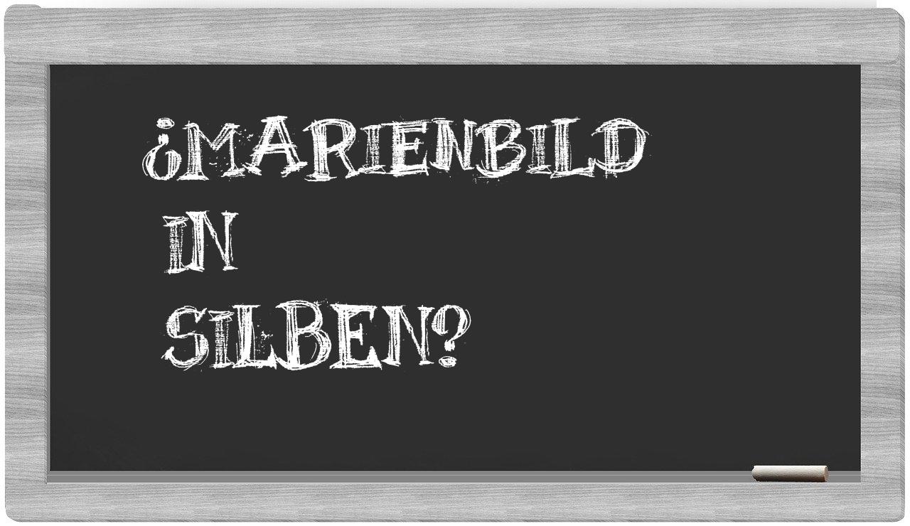 Marienbild in syllables