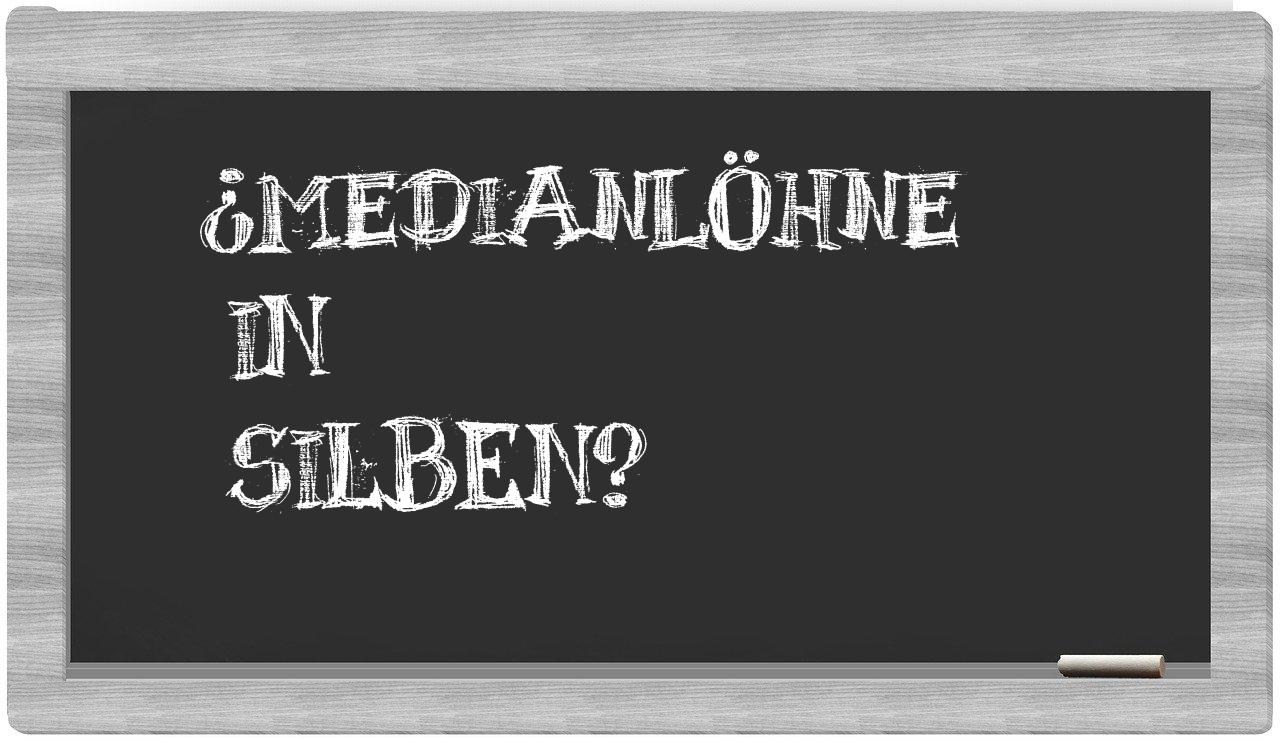 Medianlöhne in syllables