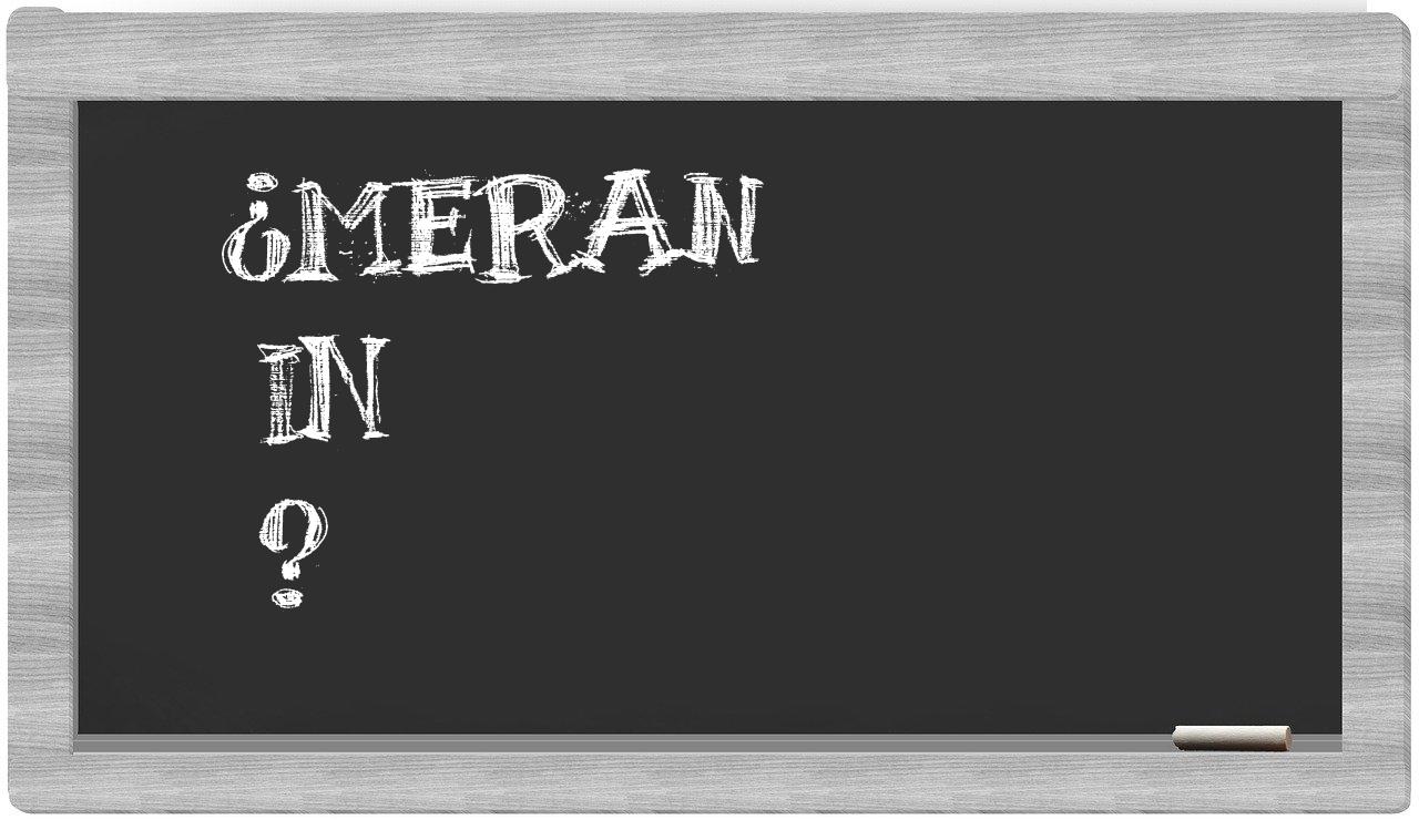 ¿Meran en sílabas?