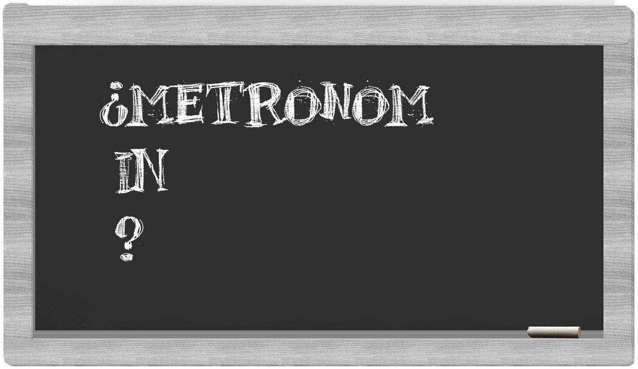 ¿Metronom en sílabas?