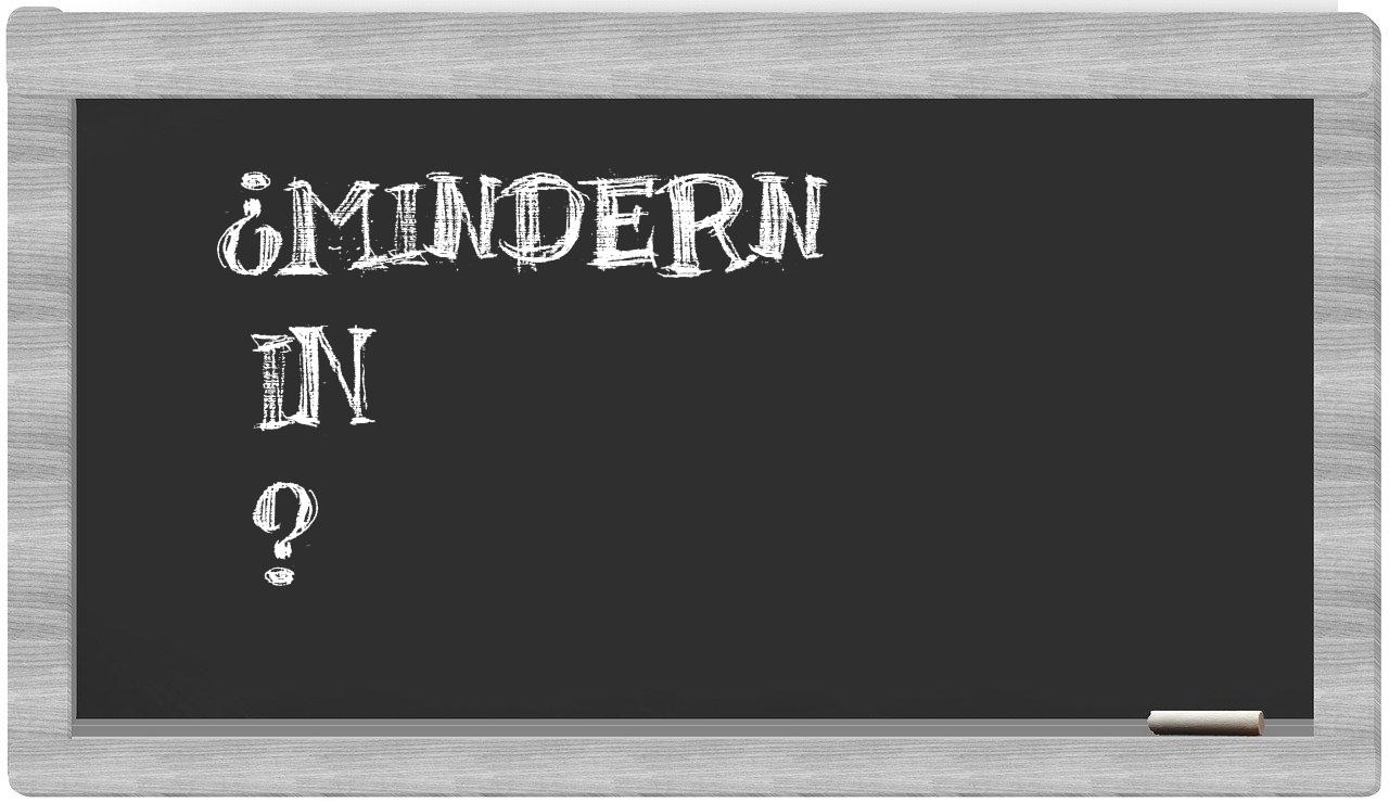 ¿Mindern en sílabas?