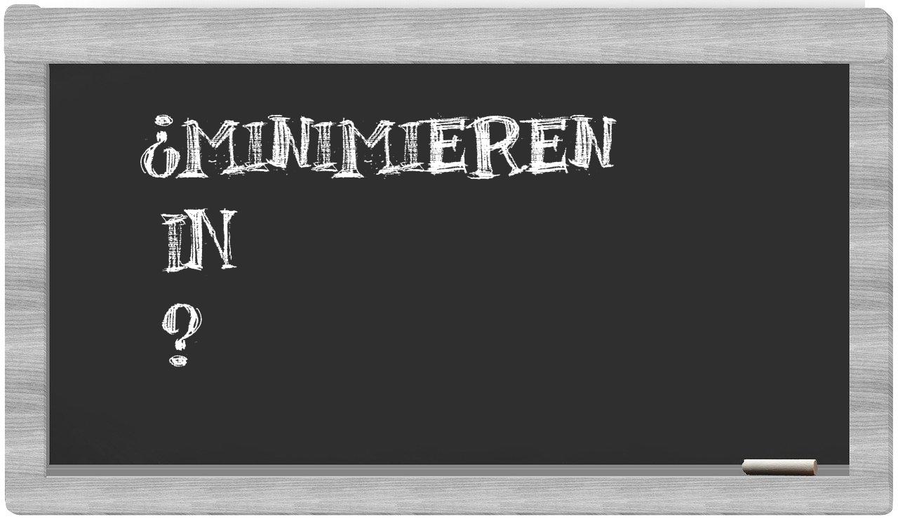 ¿Minimieren en sílabas?