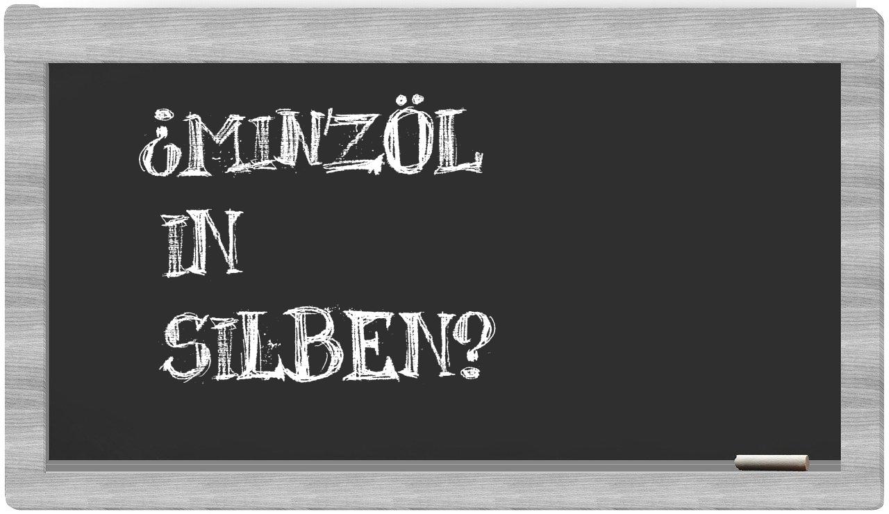 Minzöl in syllables