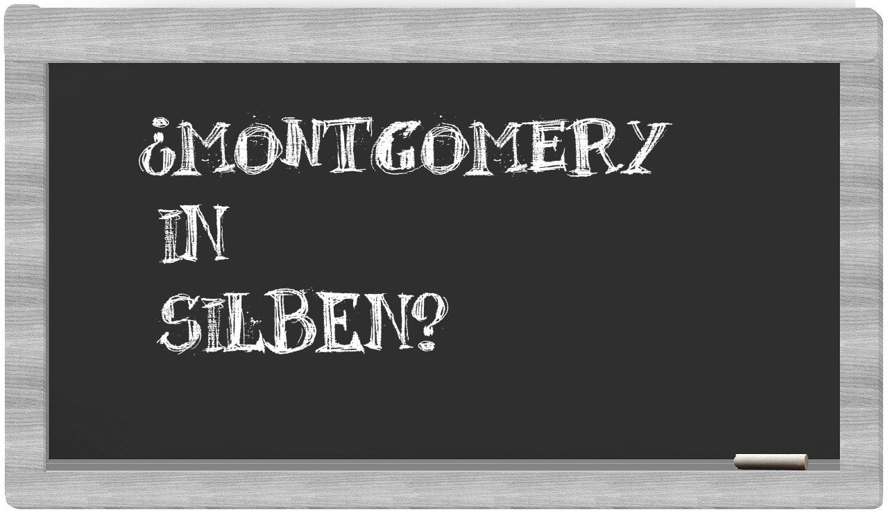 Montgomery in syllables