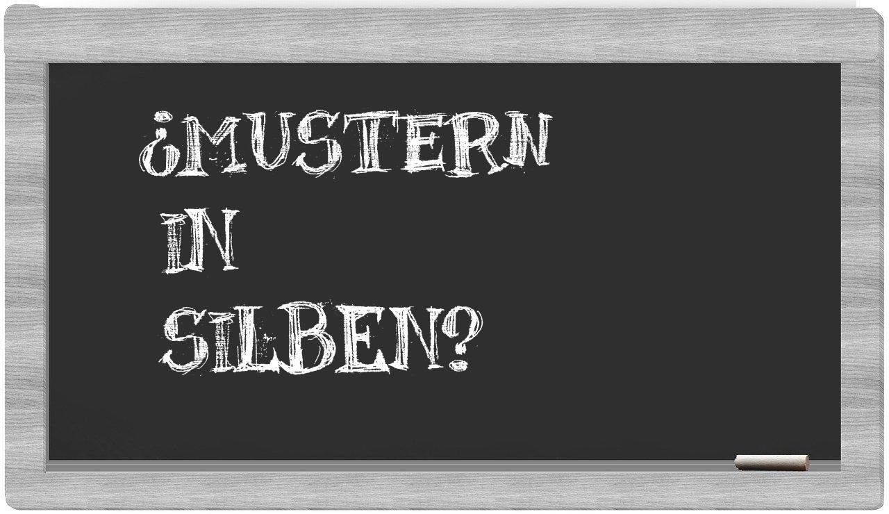 Mustern in syllables