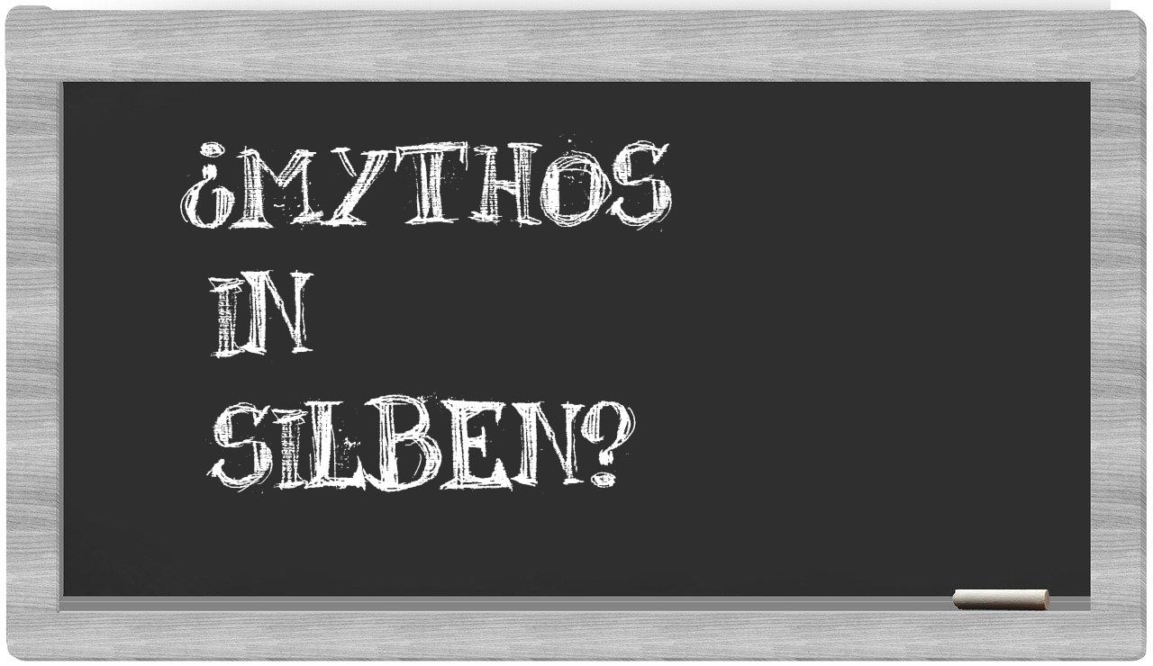 Mythos in syllables