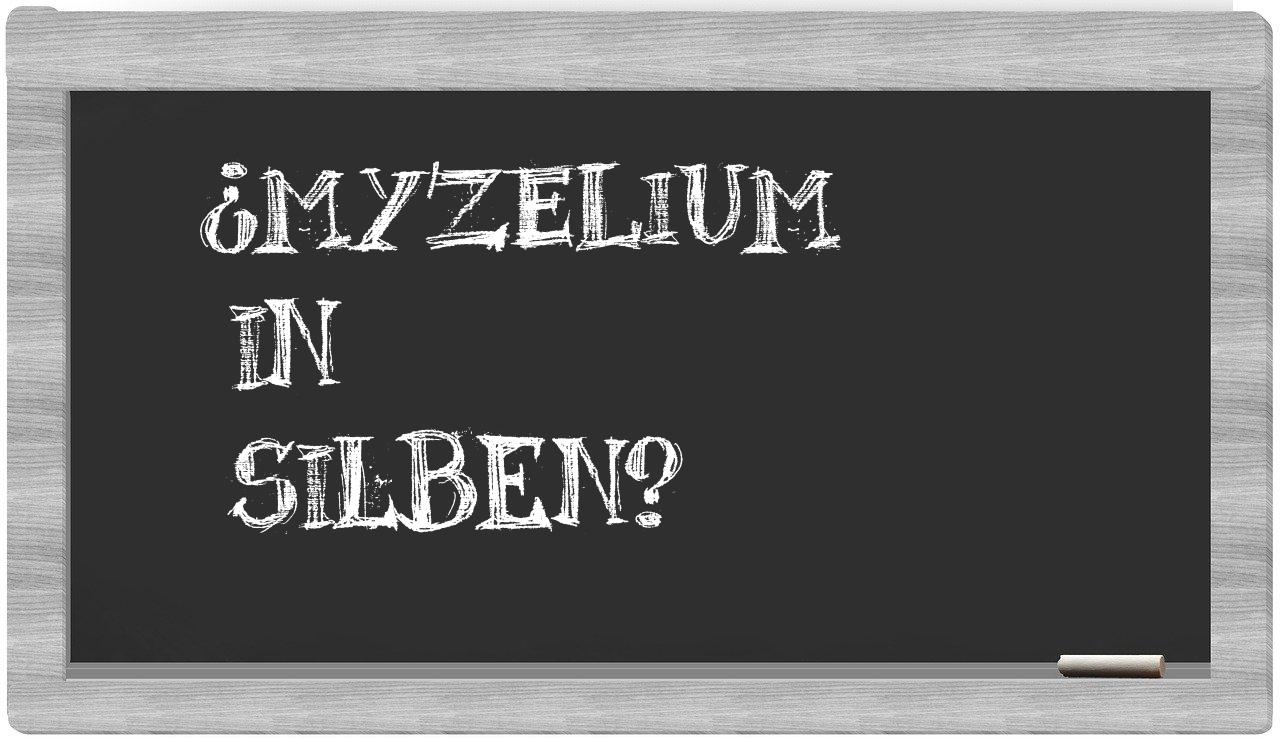 Myzelium in syllables