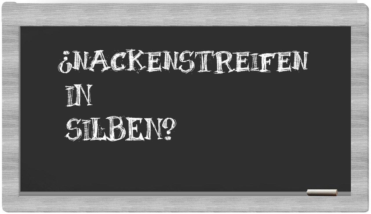Nackenstreifen in syllables
