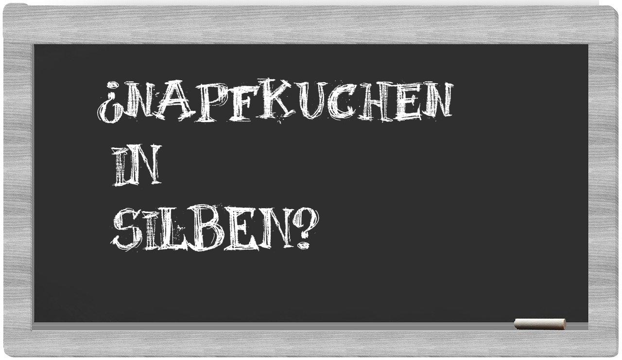 Napfkuchen in syllables