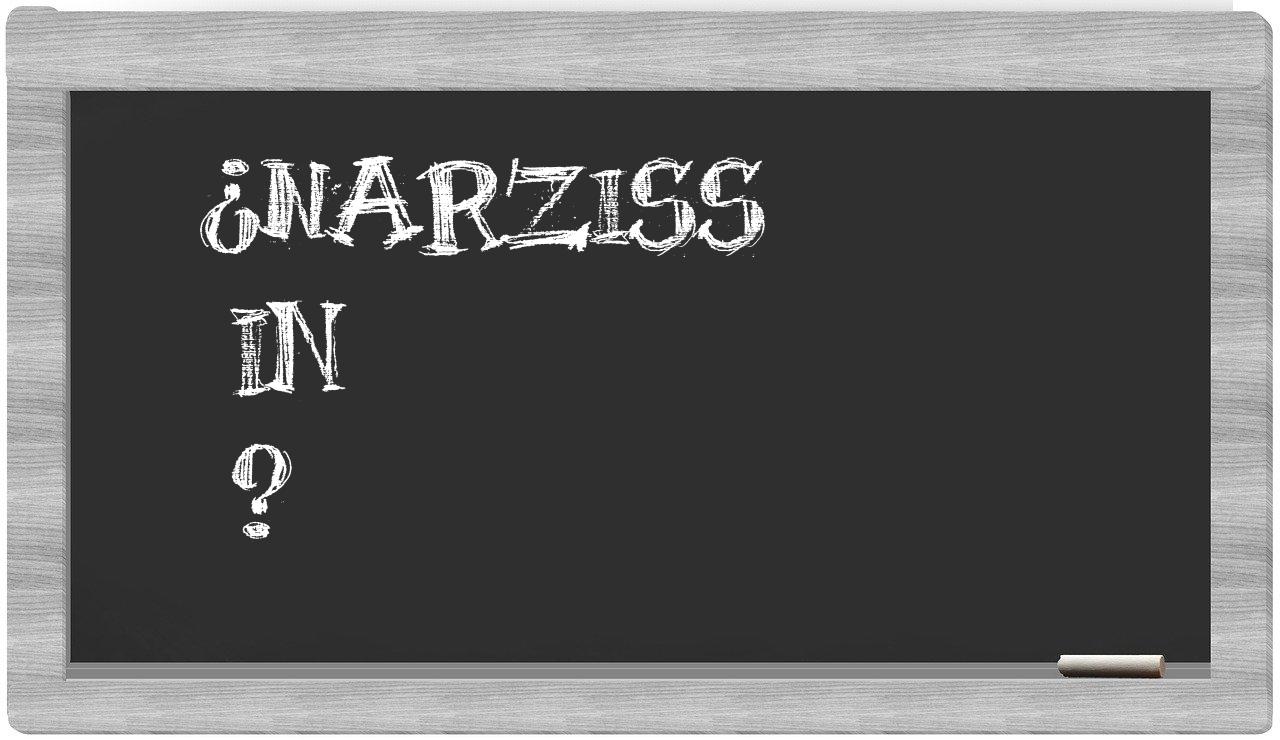 ¿Narziss en sílabas?