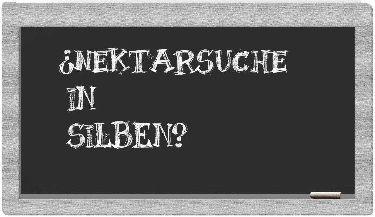 Nektarsuche in syllables