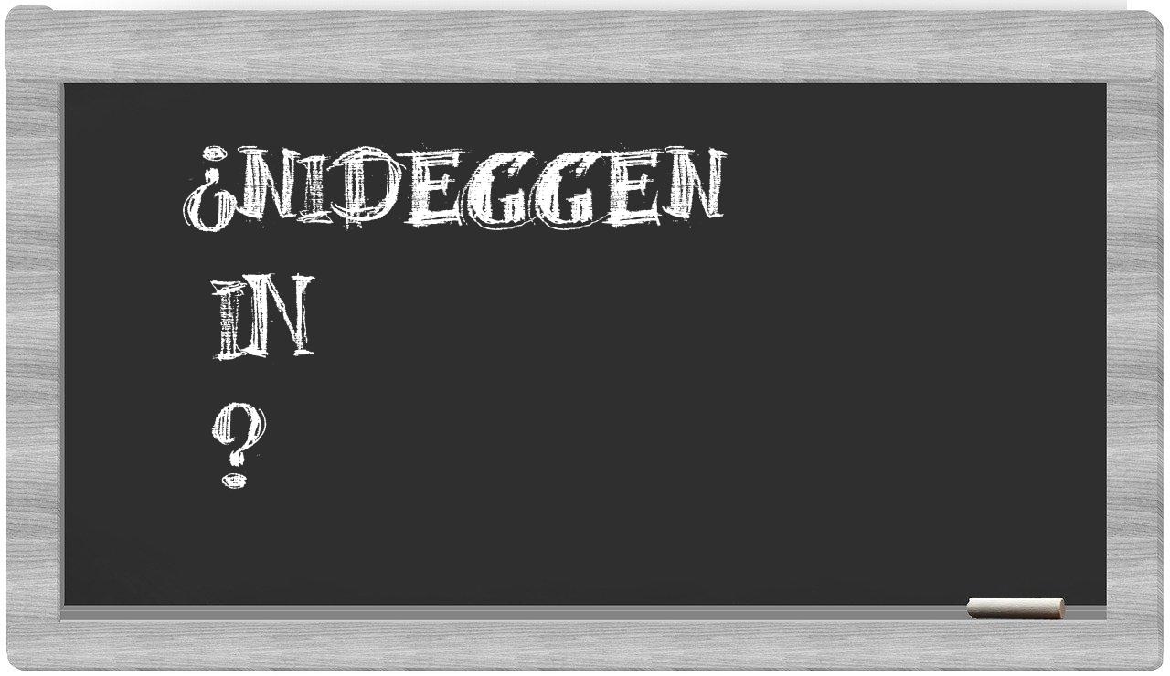 ¿Nideggen en sílabas?