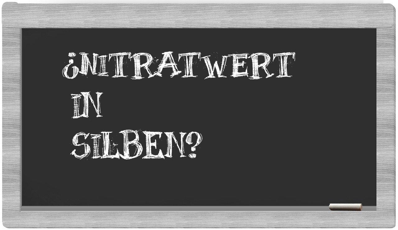Nitratwert in syllables