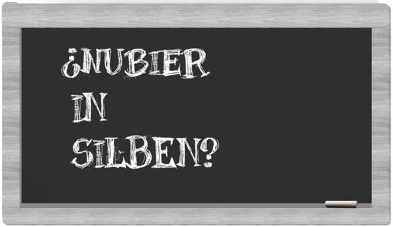 Nubier in syllables