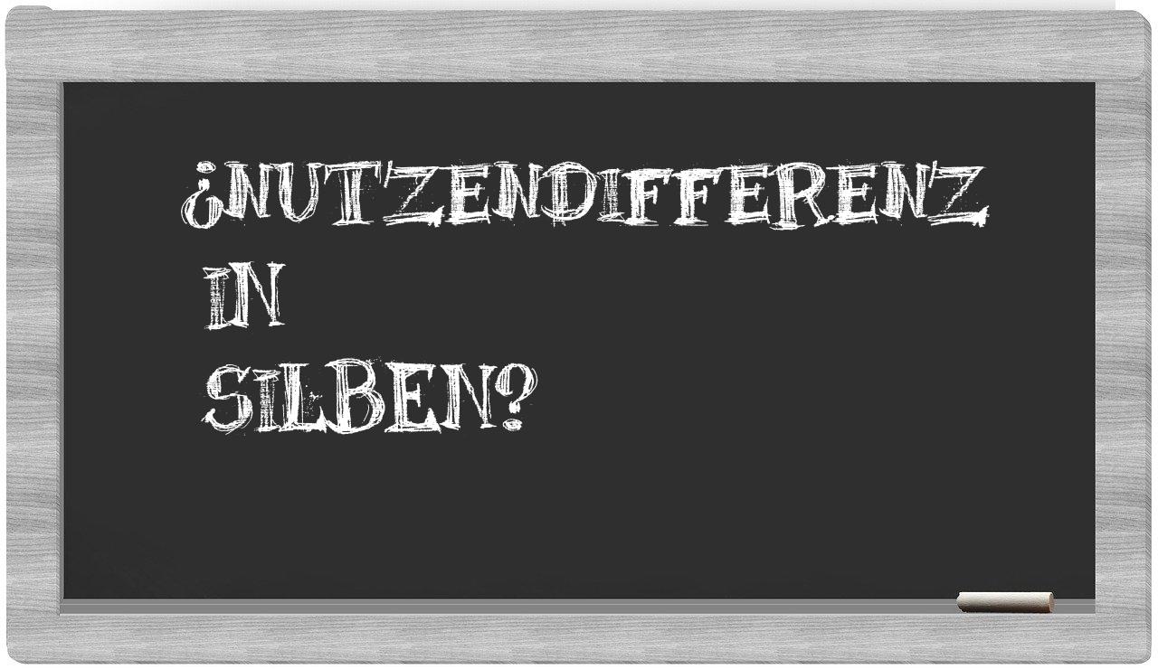 Nutzendifferenz in syllables