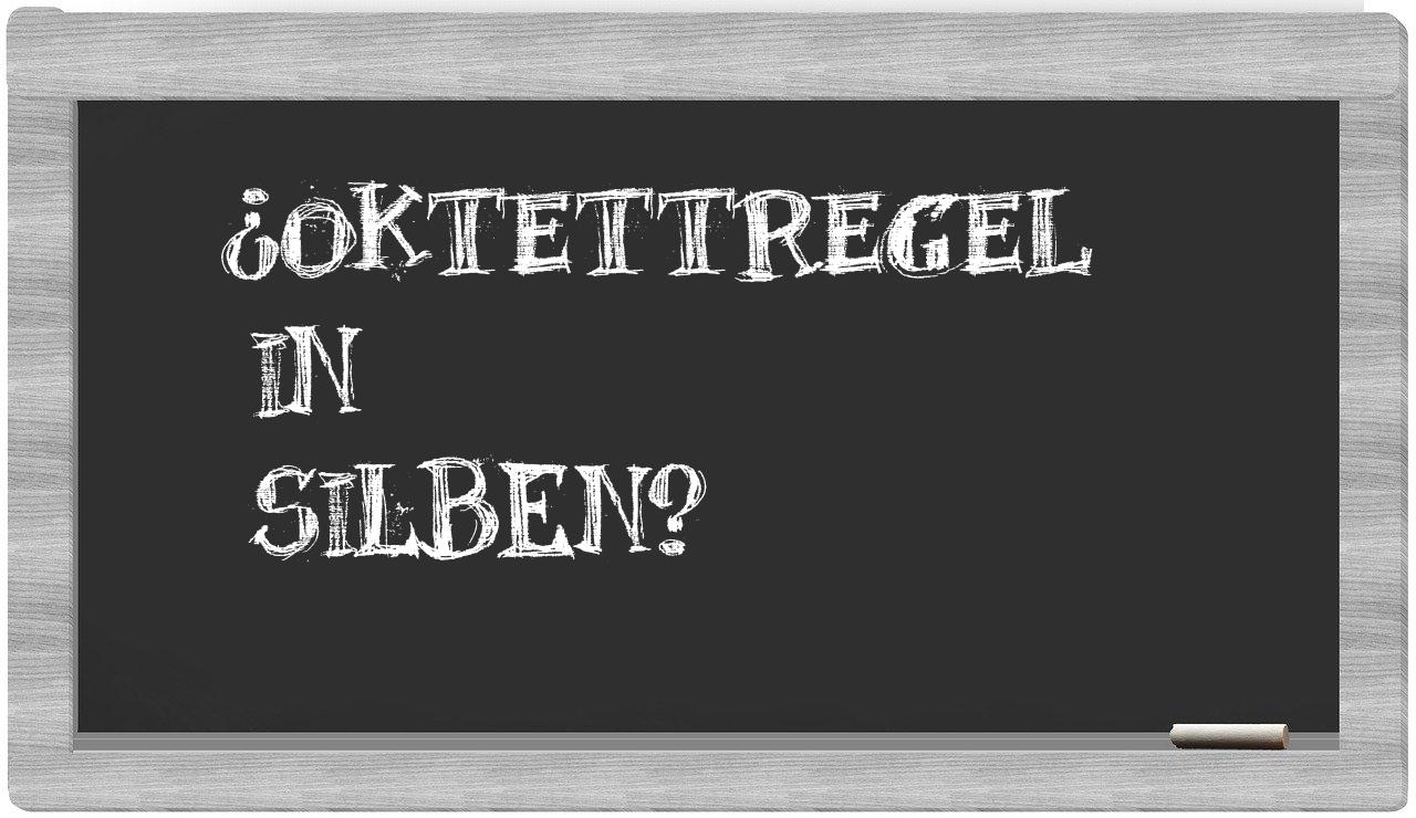 Oktettregel in syllables