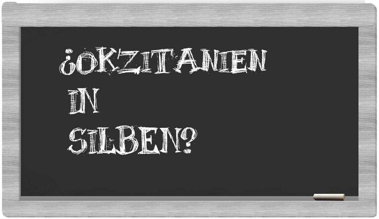 Okzitanien in syllables